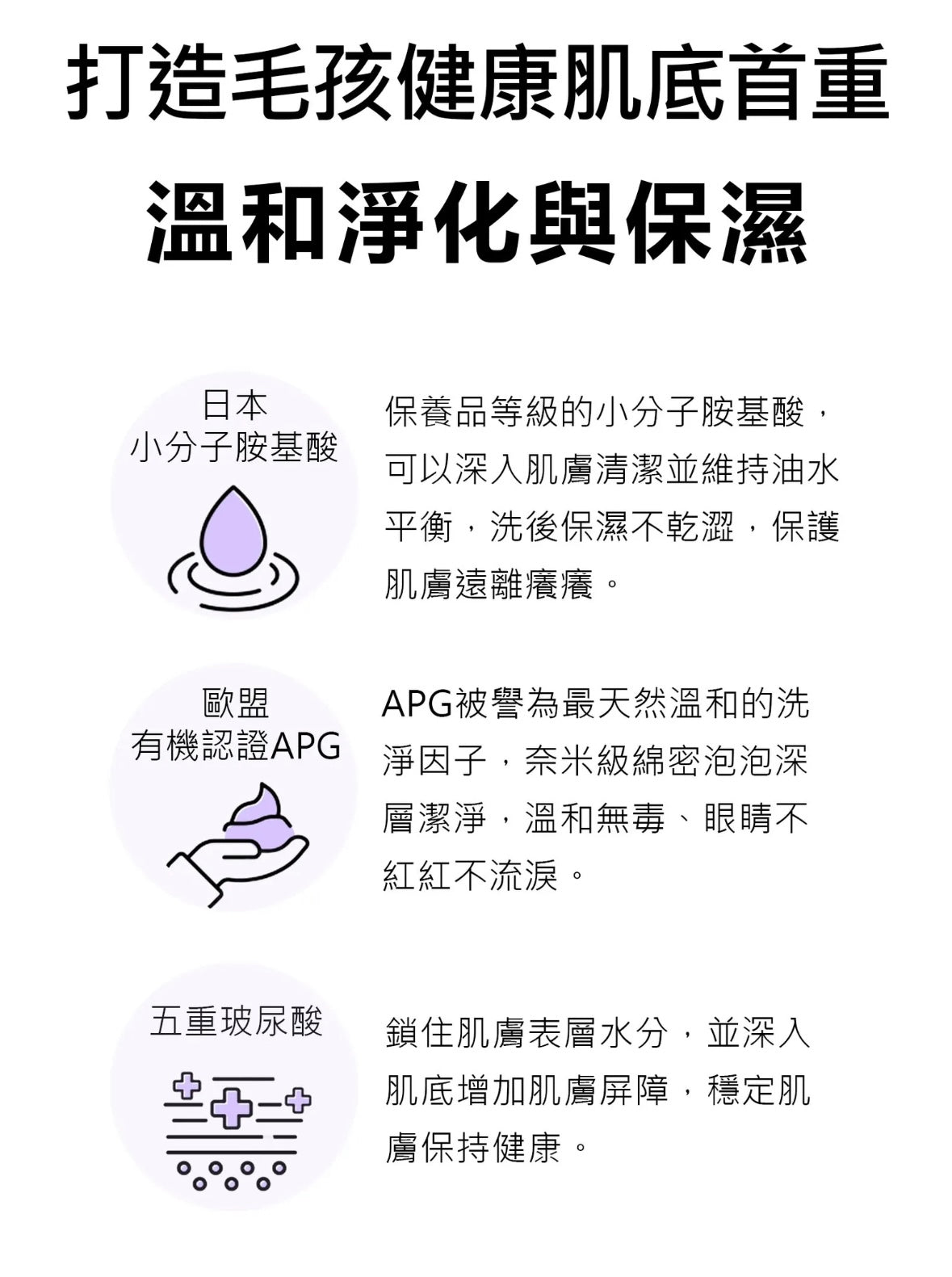 水魔素 - 保濕柔敏洗毛精500ml【小蒼蘭】